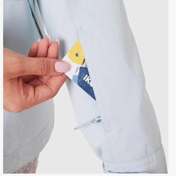 NWT Roxy Billie Ski Jacket Large Blue Women's Jacket 10k Waterproof Snow - Picture 7 of 13